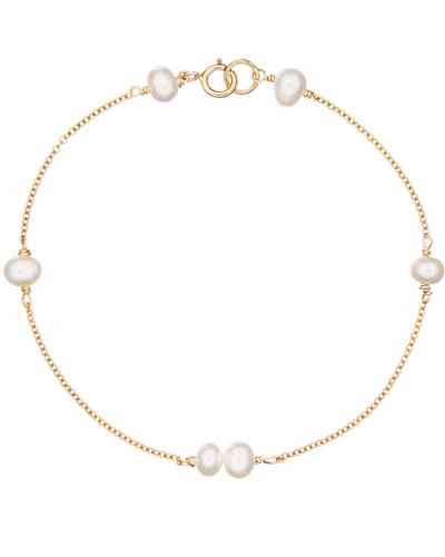 Lily & Roo Cluster Pearl Bangle - Metallic