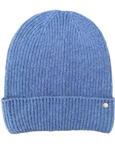 tirillm "holly" Rib Knitted Cashmere Hat - Blue