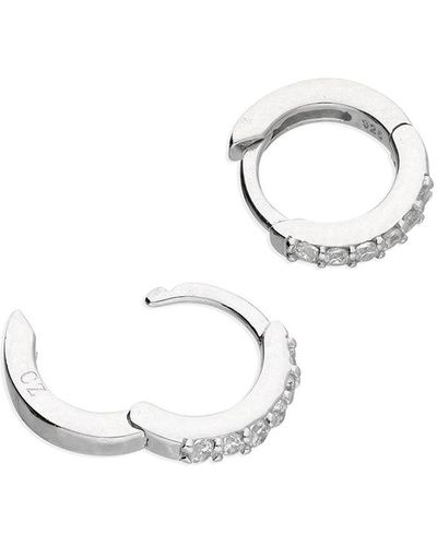 Ware Collective Neutrals / Curve huggie Earrings - Metallic