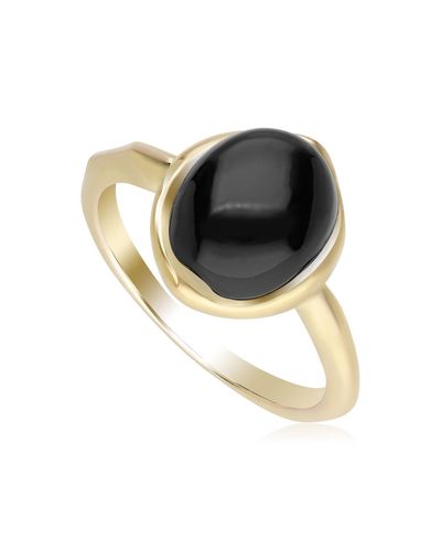 Gemondo Irregular Onyx Ring - Black