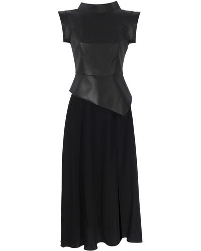 Mirimalist Concrete Midi Dress - Black