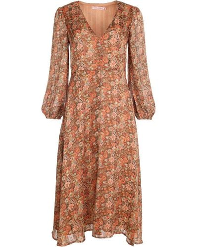 Traffic People Morning Song Silenced Dress - Brown