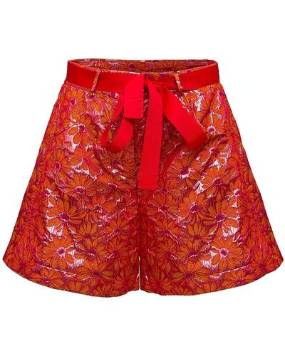 Andreeva Jacquard Shorts - Red