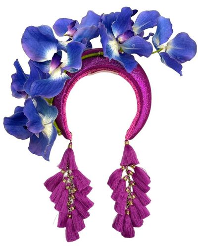 Julia Clancey Orchid Bloom Magenta Bell Chacha Band - Purple