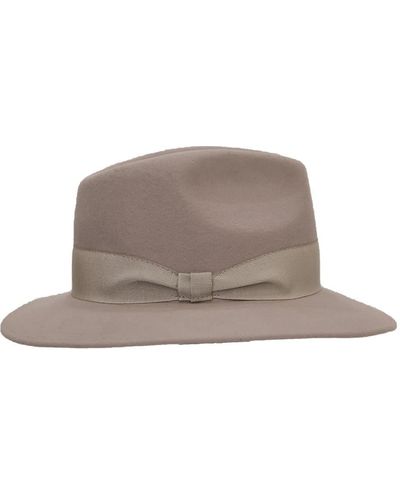 Le Réussi Neutrals Panama Hat - Brown