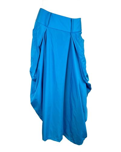 SNIDER Arno Full Length Skirt - Blue