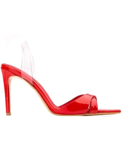 Ginissima Thea Bloody Patent Leather Sandals - Red