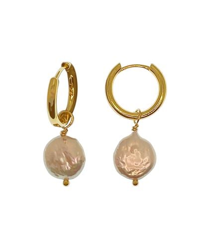 Ninemoo Baroque Pearl Drop Earrings - Metallic