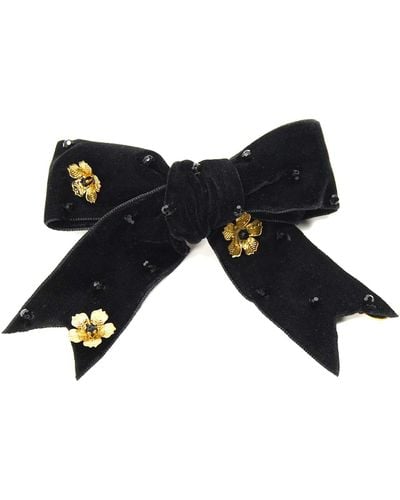 ADIBA Lucille French Handmade Barrette - Black