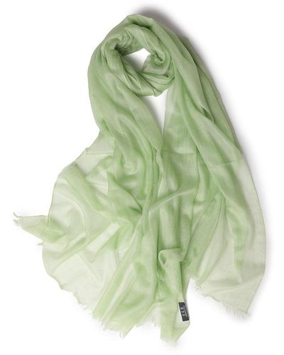 Bellemere New York Ultra Thin Women Cashmere Scarf - Green