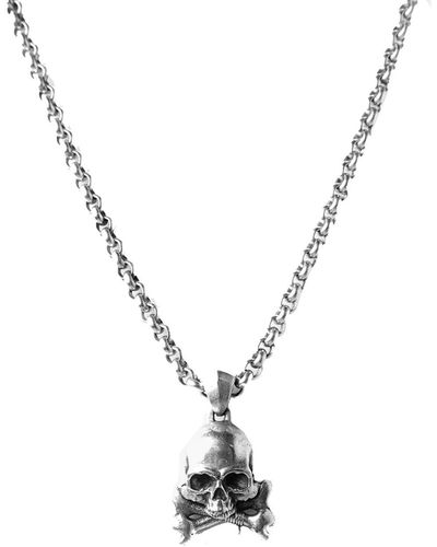 Other Skull & Crossbones Pendant Necklace - Metallic
