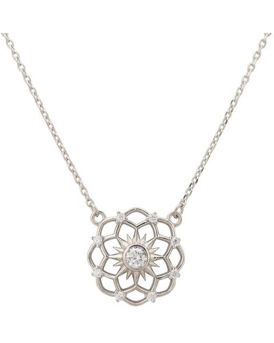 LÁTELITA London Chakra Pendant Necklace Silver - Metallic
