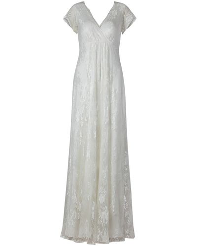 Alie Street London Evangeline Bridal Gown In Ivory Lace - Gray