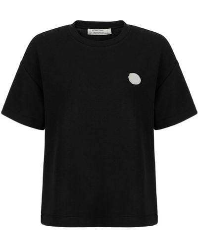 Nocturne Oversized Crew Neck T-shirt - Black