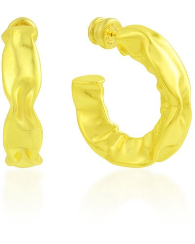 Arvino Foil Hoops Small Water Resistance Premium Plating - Yellow