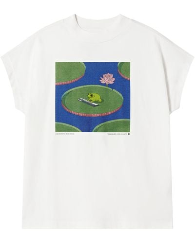 Thinking Mu Frog Volta T-shirt - White