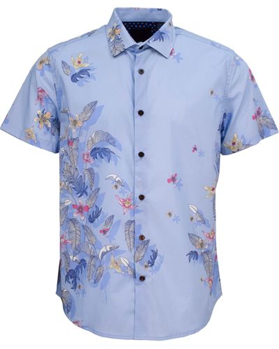 lords of harlech George Summertime Shirt - Blue