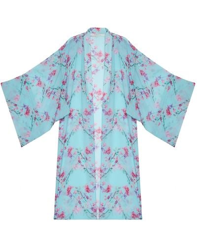 N'Onat Spring Kimono In - Blue