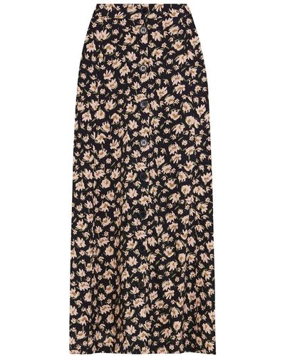 Emily and Fin Felicity Painted Daisy Skirt - Black