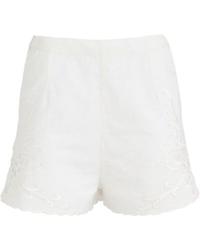 SECRET MISSION Ada Shorts - White