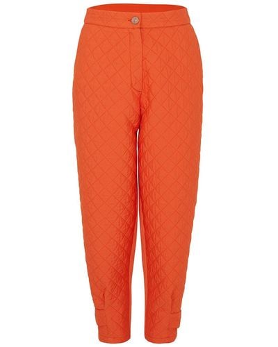 Nocturne Orange Quilted joggers