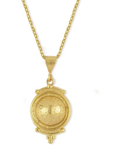 Ottoman Hands Cassia Pendant Necklace - Metallic