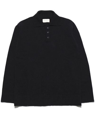 Peraluna Kier Knitted Polo - Black
