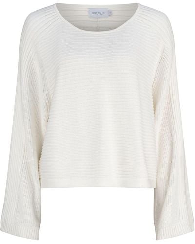 dref by d Limber Sweater - White