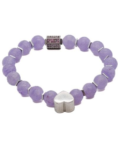 Ebru Jewelry Violet Love Bracelet - Purple