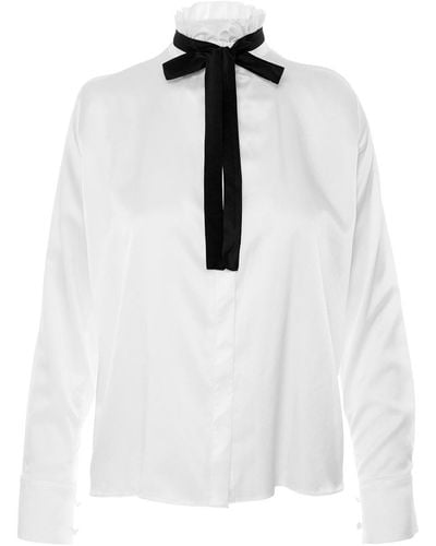 Framboise Imelde Silk Shirt - White
