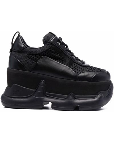 Swear Air Rev. Nitro Sky Platform Sneakers - Black