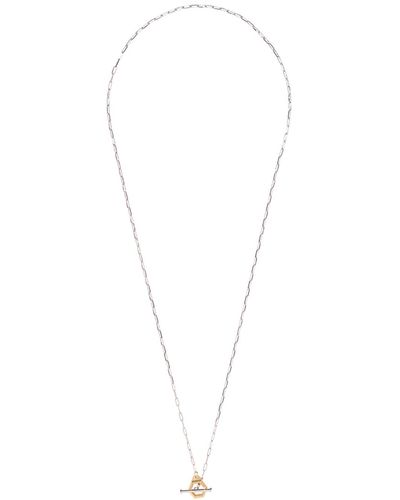 ille lan Pantheon Hexagonal Long Chain Necklace - Metallic