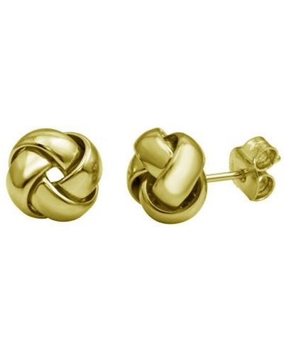 Cosanuova Yellow Gold Vermeil Love Knott Earrings - Metallic