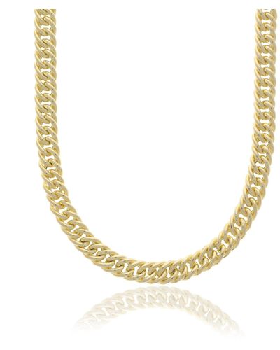Essentials Hollow Double Curb Necklace - Metallic
