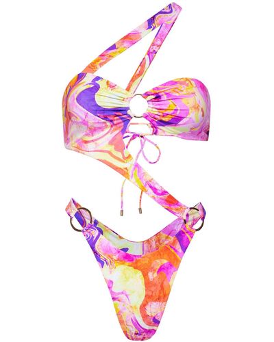 Kamari Swim LLC Capri Asymmetrical One Piece - Pink