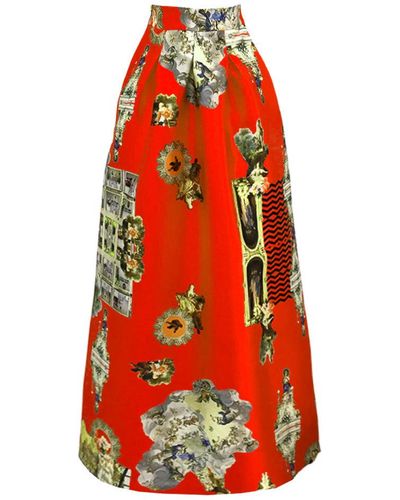 Maxjenny Sicily , Long Skirt - Red