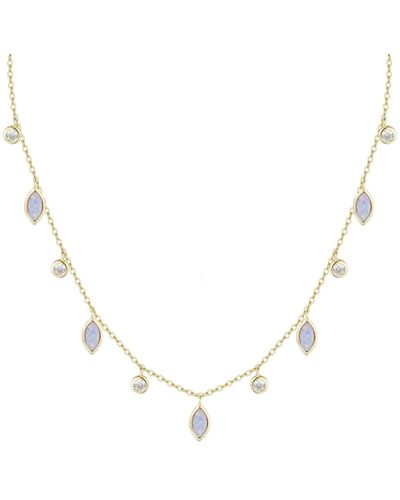 KAMARIA Opal Drops Of Spring Necklace - Metallic