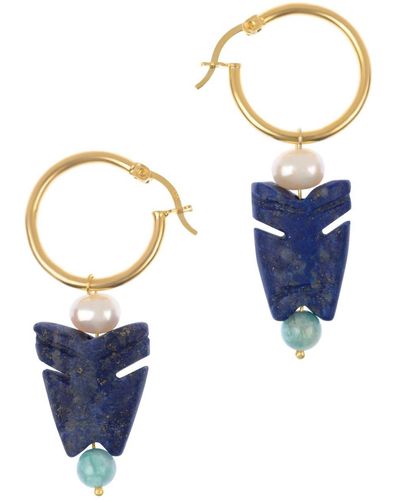 Bonjouk Studio Abundance Earrings - Blue