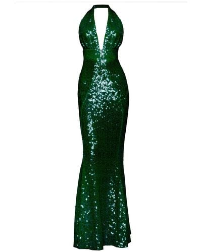 Angelika Jozefczyk Lana Evening Gown Emerald - Green