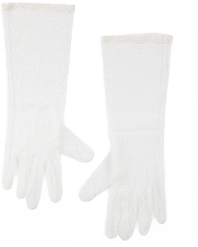 Azima Musayeva Hazel Gloves - White