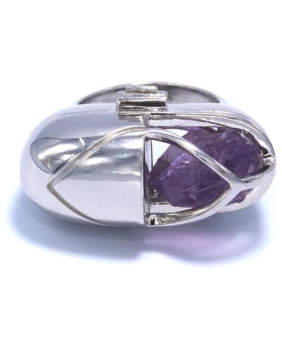 CAPSULE ELEVEN Capsule Crystal Ring - Purple
