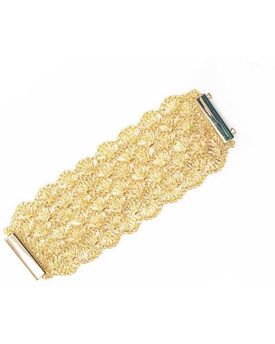 Lavish by Tricia Milaneze All Shells Maxi Handmade Bracelet - Metallic