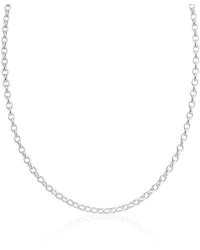 Auree Shalcomb Sterling Belcher Link Necklace - Metallic