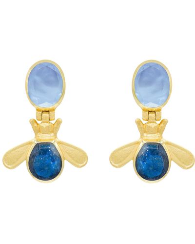 Marcia Moran Belle Earrings - Blue