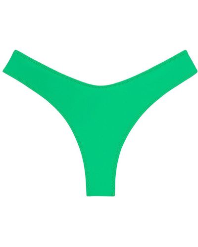 Montce Verde Lulu Zig-zag Stitch Bikini Bottom - Green