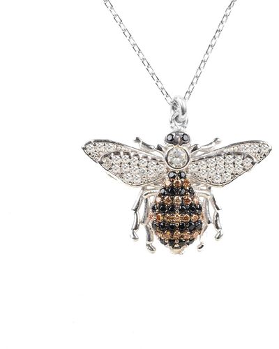 LÁTELITA London Honey Bee Pendant Necklace - Metallic