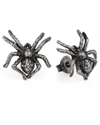 Yasmin Everley Little Spider Stud Earrings - Metallic