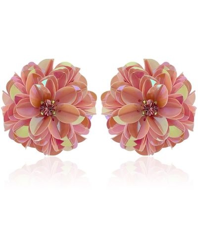 PINAR OZEVLAT Blossom Studs Pink