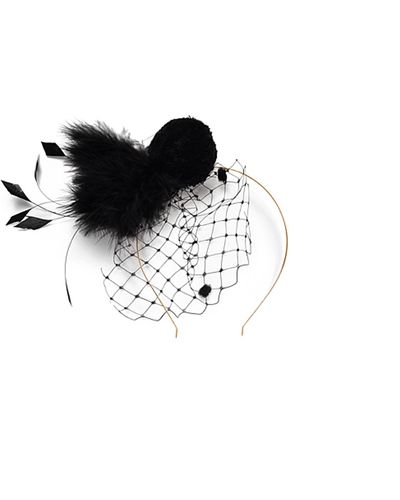Justine Hats Fashionable Head Piece - Black