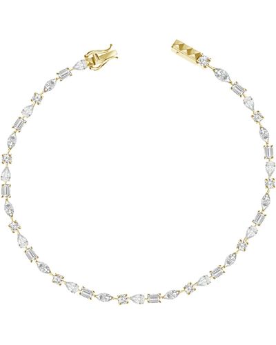 770 Fine Jewelry East West Multishape Diamond Tennis Bracelet - Metallic